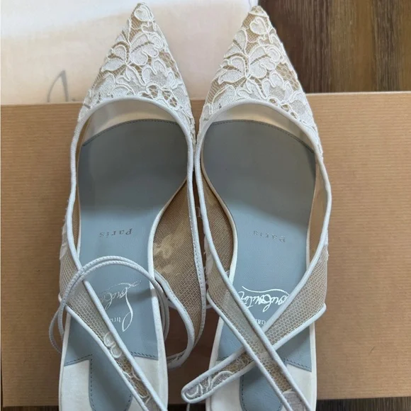 Christian Louboutin Lace Slingback 85mm | NEW IN BOX - Picture 9 of 16